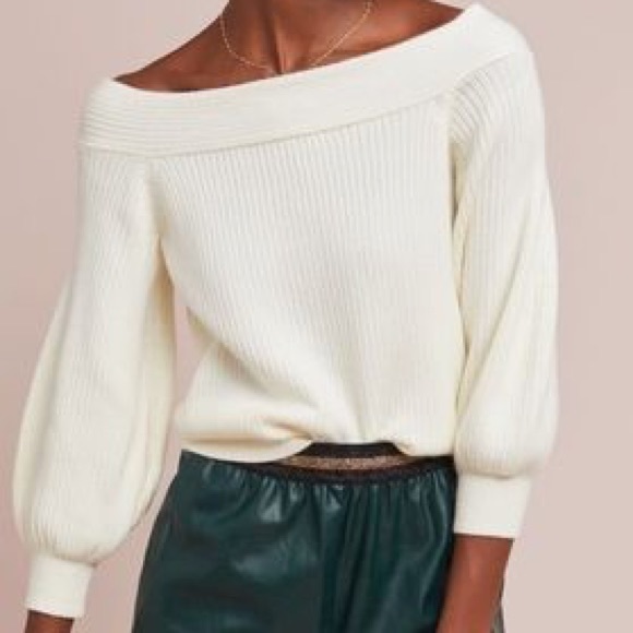 Anthropologie Sweaters - Anthropologie Dancer Off-the-Shoulder Sweater